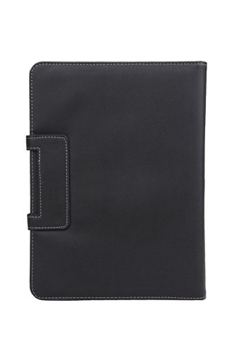 MoKo Abnehmbare Wireless Bluetooth Tastatur Drahtlose QWERTY Keyboard mit PU Leder Tasche Schutzhülle Ledertasche Lederhülle Hülle Case für Samsung Galaxy Tab 4 10.1/Nook 10.1 2014 Tablet, SCHWARZ - 5