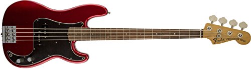 Fender0142500309 Nate Mendel P Bass Rosewood Fingerboard Electric Guitar - Candy Apple Red