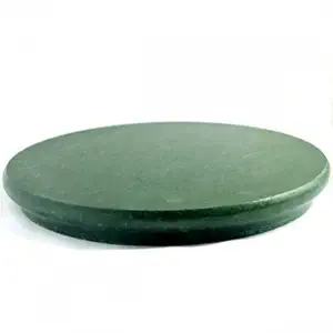 ikarus Marble Handmade Heavy Dual Chakla for Roti Maker, 11 Inch (Green)