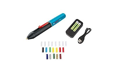 Bosch Stylo à Colle sans Fil Gluey Lagoon Blue (avec 20 Bâtonnets de Colle, Bleu, sous Carton)