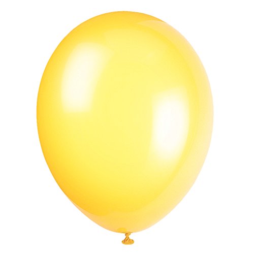 Unique Party - 56844 - Paquet de 50 Ballons - Latex - 30 cm - Jaune Citron