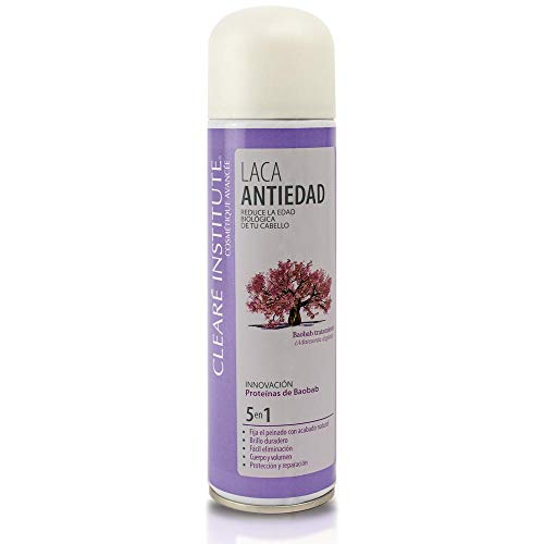 Clearé Institute. Laca Antiedad Ingredientes Naturales. Fijación y Brillo. 250ml