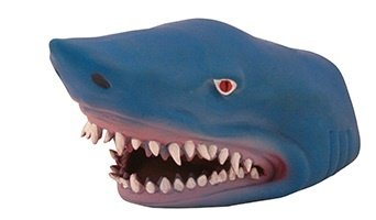 Preisvergleich Produktbild Handpuppe Hai blau 16cm