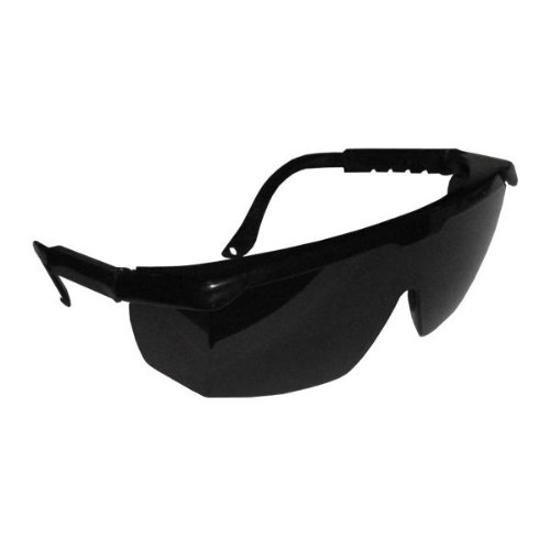 Arbeitsschutzbrille Schutzbrille kratzfest getönt schwarz EN166