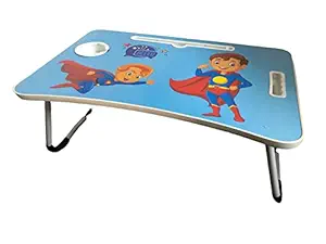 ZOSHOMI Multi Purpose Foldable Laptop Study Writing Bed Breakfast Tray Table for Children with Cartoon Print-Made in India