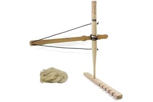 PSKOOK Bow Drill Kit Fire Starter Primitive Wood Survival Practice Friction Fire Tool Scout Outdoor Activity Kits for Teaching Outward Bound Training