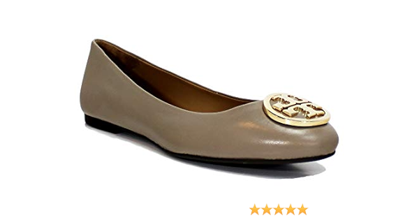gray tory burch flats