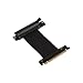 Produktbild Nanoxia 900100071 PCI-E 3.0 Riser Card Cable Typ D - 15 cm, Schwarzer Sleeve, Biegsam, Impedanz 90 Ohm, 180 Lines, Unterstützt PCI-Express 1.x, 2.x und 3.0