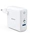 Produktbild Anker USB C Ladegerät PowerPort II Dual Port, 49,5W Wandladegerät mit Power Delivery für MacBook Pro/Air 2018, iPad Pro 2018, iPhone XS/XR/X/8, und mit PowerIQ 2.0 für S9 / S9+ / S8 / S8+ und mehr