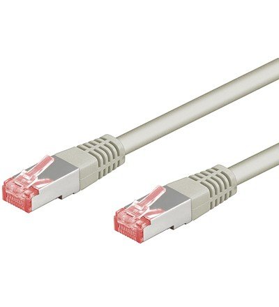 Wentronic CAT6 SSTP Netzwerkkabel (2x RJ45, 7m) grau