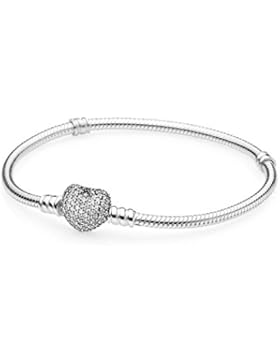Pandora Damen-Armband mit Pavee-Herz 590727CZ