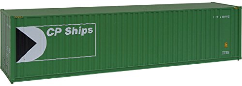 Walthers SceneMasterHi Cube Corrugated Container with CP Ships Flat Roof, 40'