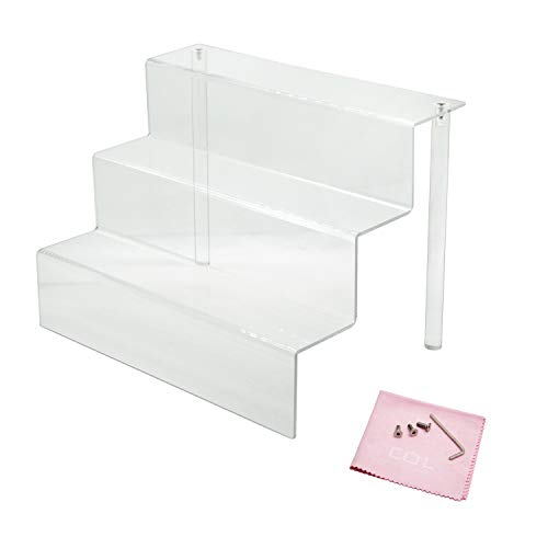 Combination of Life 30.5x21.6x22.2cm acrílico Transparente Expositor con estantes en 3 Niveles