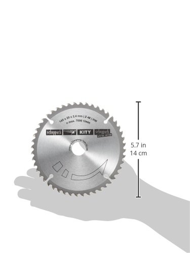 Scheppach HW-Kreissägeblatt Durchmesser 145 x 20 mm, 2,2 mm, 48Z für Tauchsäge, 3901803704 - 2