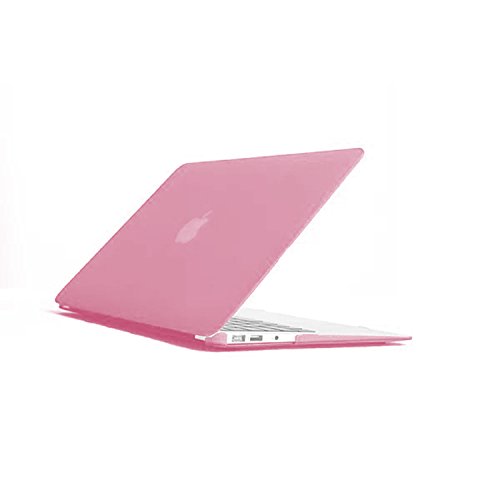tinxi® Zweiteilige Matte Gummierte Harte Schutzhülle für Apple Macbook Air 13,3 Zoll Hülle Cover Schale Schutz Hülle Tasche Case Shell Hard Plastik mattiert rosa - 4