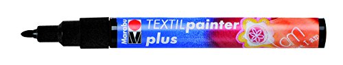 Marabu Textil Painter PLUS, rund, schwarz/011803073 3 mm schwarz rund - 2