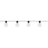 fairy lights for parties Lampenabstand je 30 cm Best Season Party-Kette Party Lights 55 mm, 16-teilig Material Kunststoff, warmweiß LED, circa 4,50 m, Kabel, Outdoor, Vierfarb-Karton, schwarz 476-25