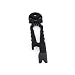Produktbild Prom-near Edelstahl EDC Multi-Purpose Skeleton Crowbar Schlüsselanhänger Schraubenschlüssel Flaschenöffner Crowbars Multifunktion Camping Schlüsselanhänge (Schwarz)