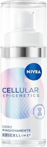 NIVEA Cellular Epigenetics Siero Ringiovanente 30 ml, Siero viso antirughe che riduce i segni dell'età in 2 settimane, Face serum con Acido Ialuronico ed Epicelline, Skincare per tutti i tipi di pelle