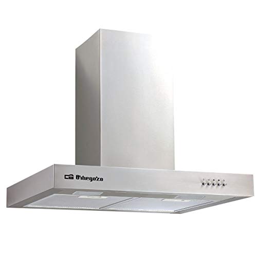 Orbegozo DS 56170 B IN Hotte aspirante 70 cm en acier inoxydable, capacité d'extraction 647,3 m3/h, filtres en aluminium amovibles, 3 niveaux de puissance