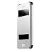 Produktbild Oats® Premium Hülle für Apple iPhone SE Schutzhülle in stylischem Aluminium Schutzhülle mit Sichtfenster Anrufe schnell Annehmen Hard Cover Flip Back Case Tasche Bumper - von OKCS® in Silber