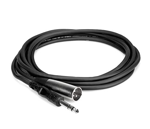 HosaTech STX-110M 10ft 1/4 inch TRS to XLR3M Balanced Interconnect Cable