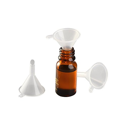 eBoot Mini Kunststoff Trichter Flasche Flüssigkeit Füllung, 10 Stück, Klar - 4