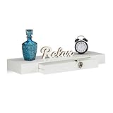 Einfache Montage: Die integrierte Halterung an der Rückseite ermöglicht ein leichtes Aufhängen des Wandregals