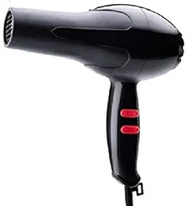 Gnanex 1800Watts Professional Hair Dryer For Women & Men 3 Heat and 2 Speed Settings (Black, 22 x 9 x 21 cm)