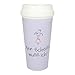 Produktbild Mea Living Becher Coffee to Go Reisebecher mit Spruch "nen Scheiß muss ich " b450 ml Inhalt lila