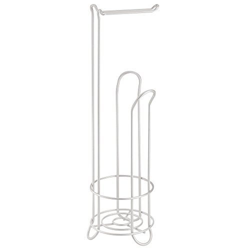 InterDesign 68714EU Classico Toilettenpapierständer Plus, perlmuttweiß