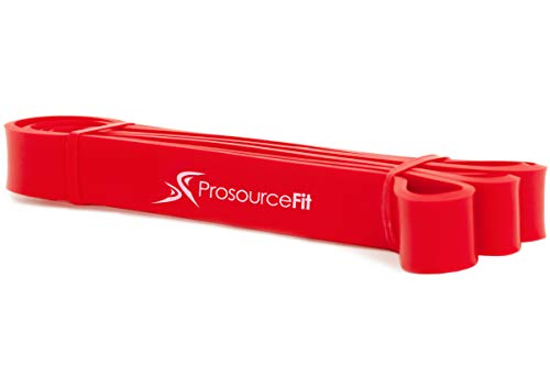 ProSource Xfit bucle bandas de resistencia, heavy duty 41 cm de largo para Crossfit, Assisted dominadas, Powerlifting, movilidad, entrenamientos de cuerpo completo, y estiramiento - ps-1018-cfb-red, Rojo - 40 a 80 lb