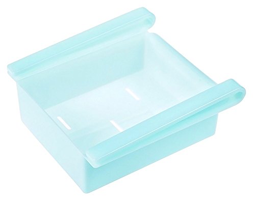 Kühlschrankbox Küchen Aufbewahrungsbox Schublade Aufbewahrungskiste Dekobox Optik (Blau) - 2