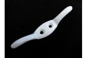 Penbrice Interiors Cleat Hook for Roman Corded Blinds - 6 Colours - Solid Metal - Includes Screws, Colour: White