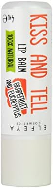 1 x Elfeya INTENSE NOURISHMENT LIP BALM “Kiss and Tell” Delicious Smell with Grapefruit and Eucalyptus Botanical Oils and Pure Bio Beeswax.100% Organic Lip Moisturizer for Dry and Chapped Lips.(4 gr)