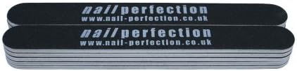 nail perfection 10 x 180/180 GRIT LONG LASTING STRAIGHT NAIL FILES