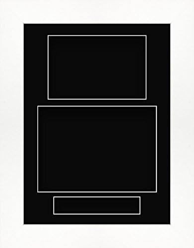 8.5" x 11.5" White Portrait Deep Shadow Box Photo Frame 3 Display Custom Picture Coloured Collage Hand Made