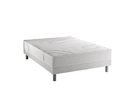 Dunlopillo Alchimie Ensemble sommier + matelas mémoire de forme 140x190