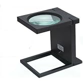 Masa &Uuml;st&uuml; Işıklı B&uuml;y&uuml;te&ccedil; | Katlanabilir, &Ccedil;ok Fonksiyonlu, 16 cm Geniş Lens, 18 cm Y&uuml;kseklik | Kuyumcular ve Hobi &Ccedil;alışmaları 