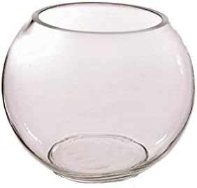 Clear Glass 20cm Fish Bowl Vase By Homestreet - Table Wedding Display In Many Different Sizes