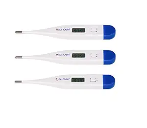 Dr. Odin Digital Medical Thermometer FDA Approved Quick 40 Second Reading for Oral, Rectal Detecting Fever Baby, Children Adult and Pet - Pack of 3-MT101