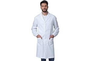 Siggi Camice Uomo Labor, Colore Bianco, 100% Cotone Gabardine