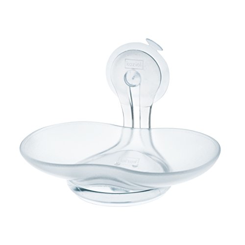 koziol Seifenschale Loop, Kunststoff, transparent klar, 9 x 14 x 9 cm