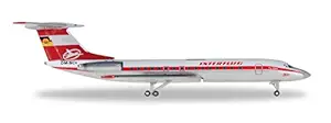 HE527095 Herpa Interflug TU134A 1:500 Model Airplane