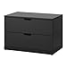 Produktbild Unbekannt IKEA NORDLI Kommode mit 2 Schubladen; in anthrazitfarben; (80x45cm)