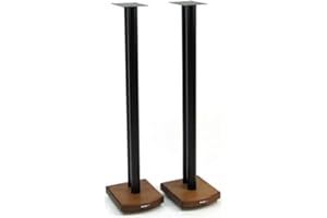 ATACAMA MOSECO 10 Black and Dark Bamboo Speaker Stands