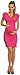 Happy Mama Women's Maternity Stretch Jersey Dress Fits Bigger Busts Ladies 525p (Fuchsia, 14)