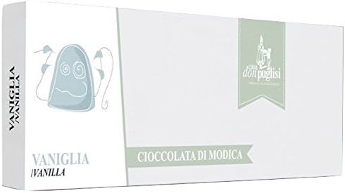 3 x 100g Modica Chocolate Vanilla min. 45% "Don Puglisi ONLUS" Raw chocolate cold worked