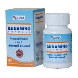 integratore alimentare gunamino formula a base di aminoacidi essenziali 50 compresse