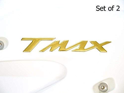 160x22mm Oro T Max Moto Emblema Insignia Moto Tanque de Combustible Gasolina Pegatina Yamaha Tmax Pegatinas